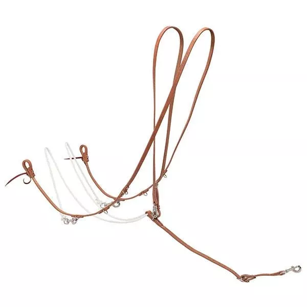 Roper Style Harness Leather German Martingale