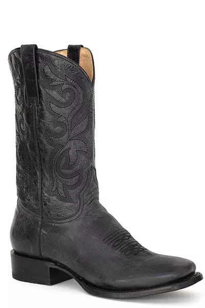 Roper Womens Parker Embroidered Leather Square Toe Boot