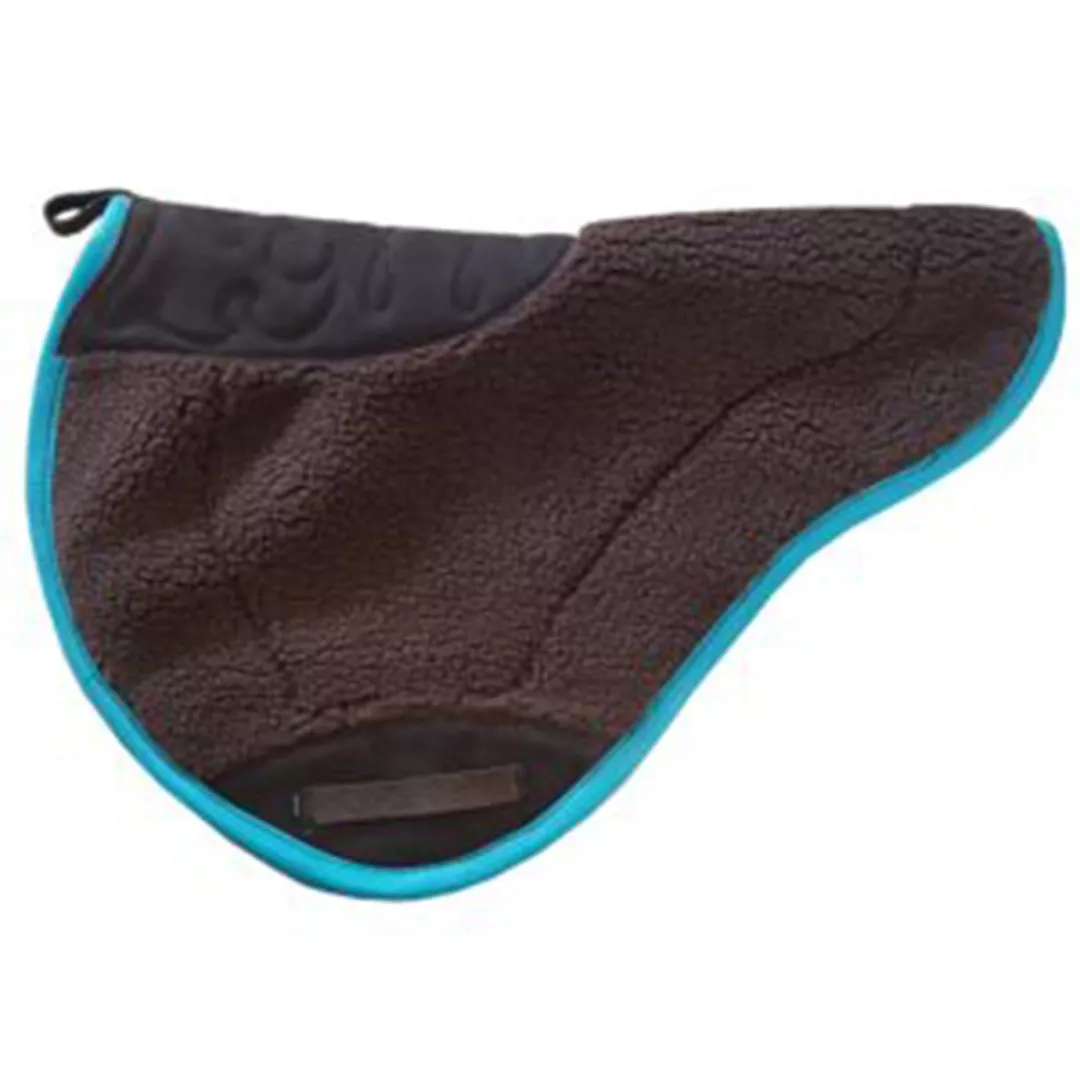 Round Saddle Pad with Leather Binding