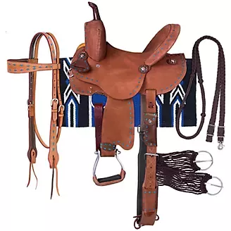 Royal King Medina Roughout Barrel Saddle Pkg