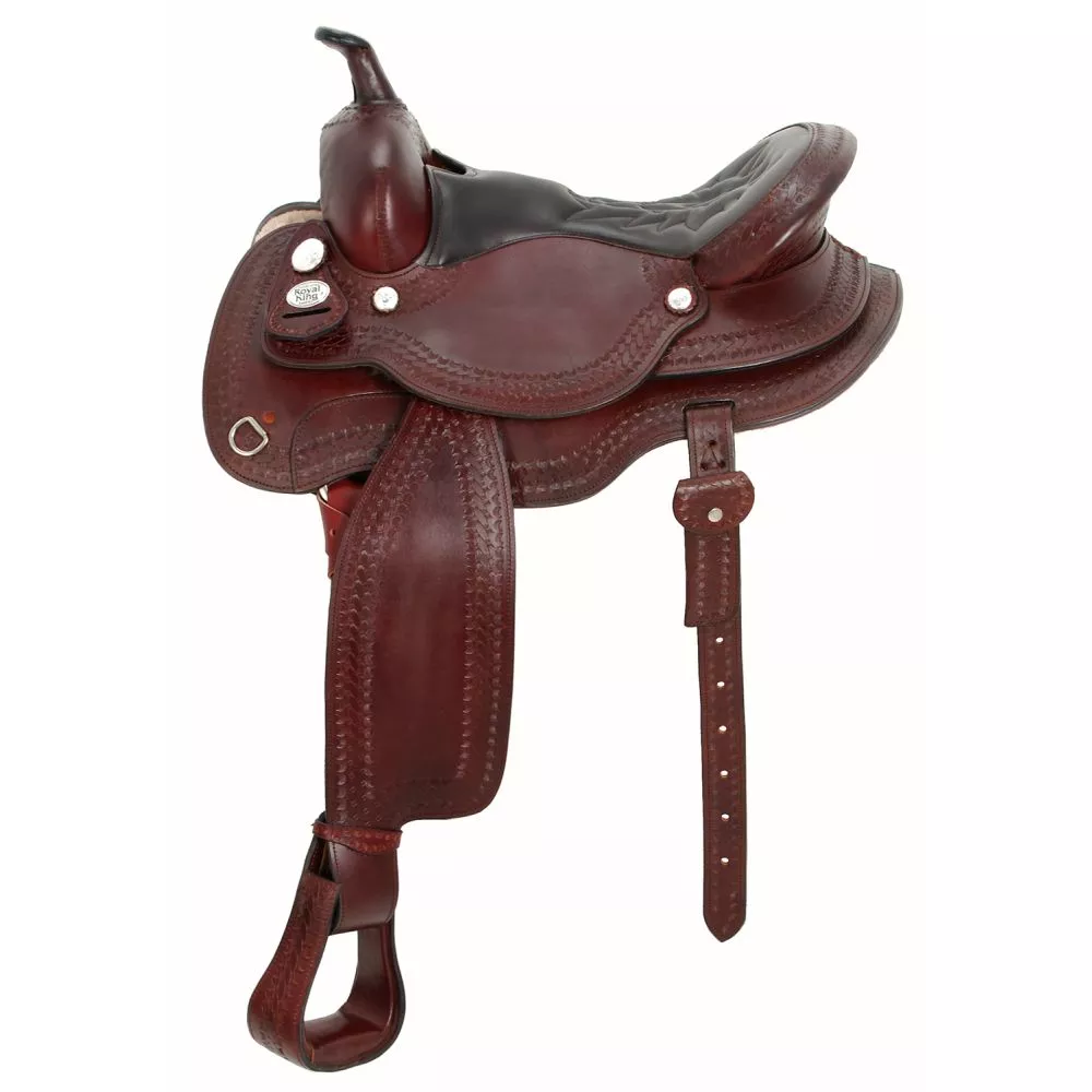 Royal King RB Auto Adjust Flex Tree Trail Saddle with Round Skirt