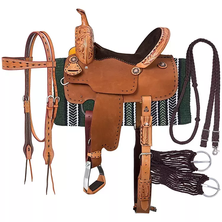 Royal King Reno Roughout Barrel Saddle Pkg