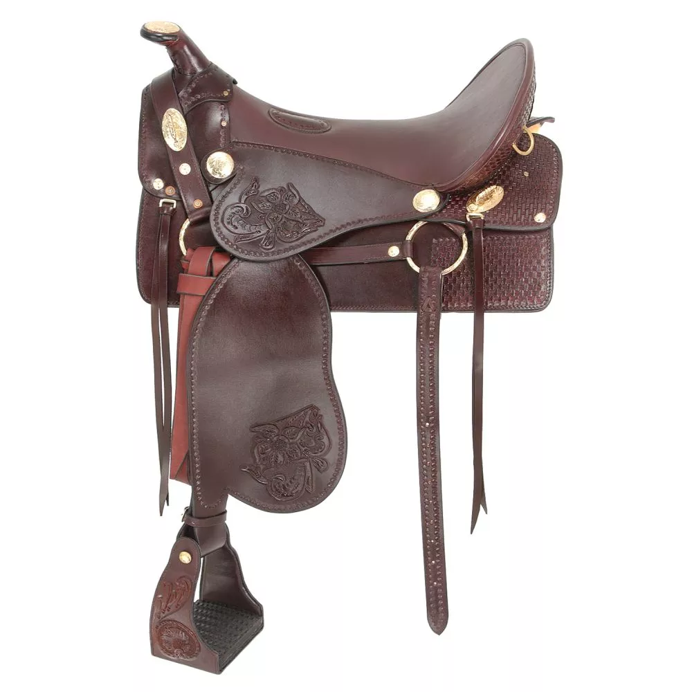 Royal King Tooled McClellan Camp Saddle Package