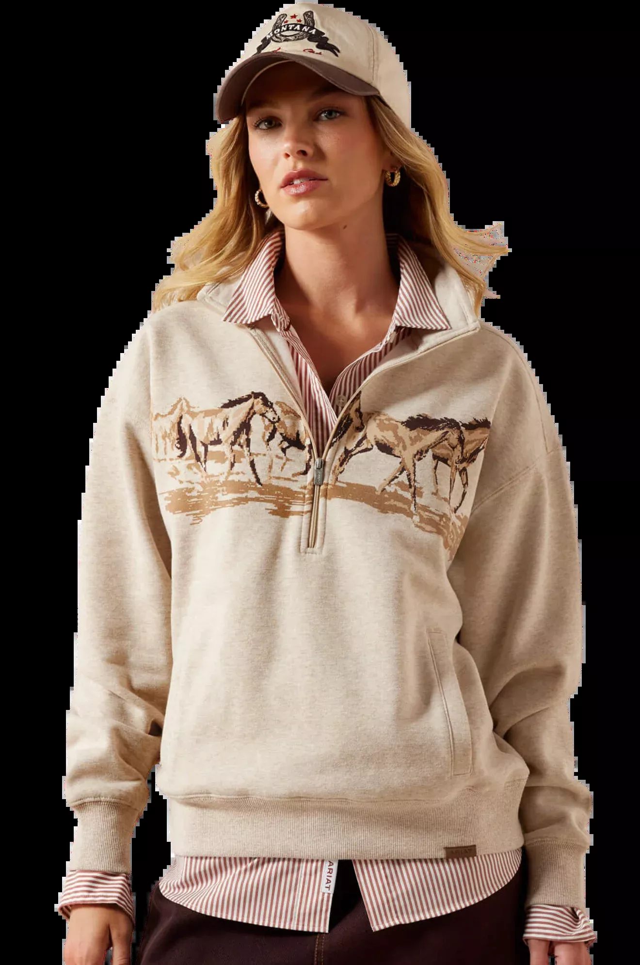 Running Wild 1/2 Zip Sweatshirt-26