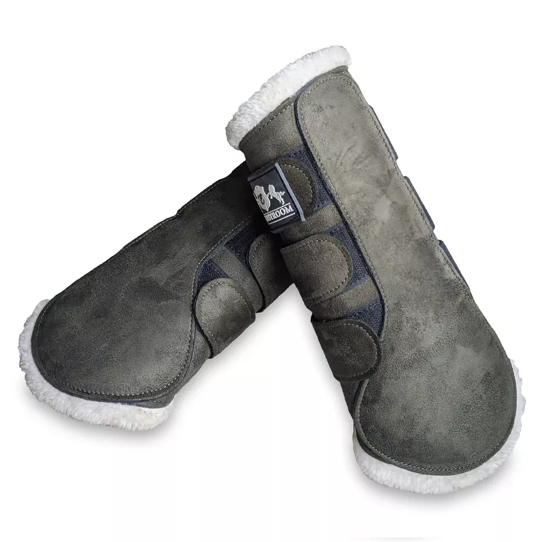 Sage Green Suede Brushing Boots