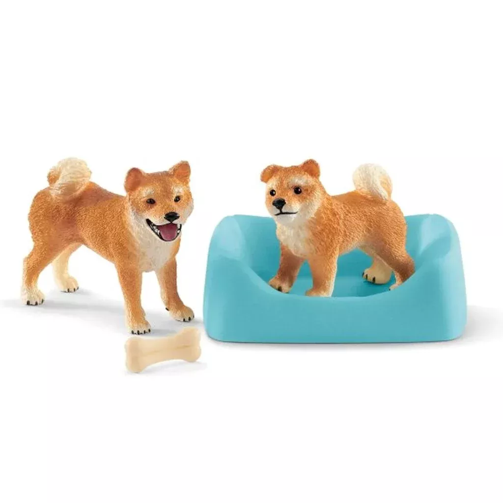Schleich Shiba Inu Mother & Puppy