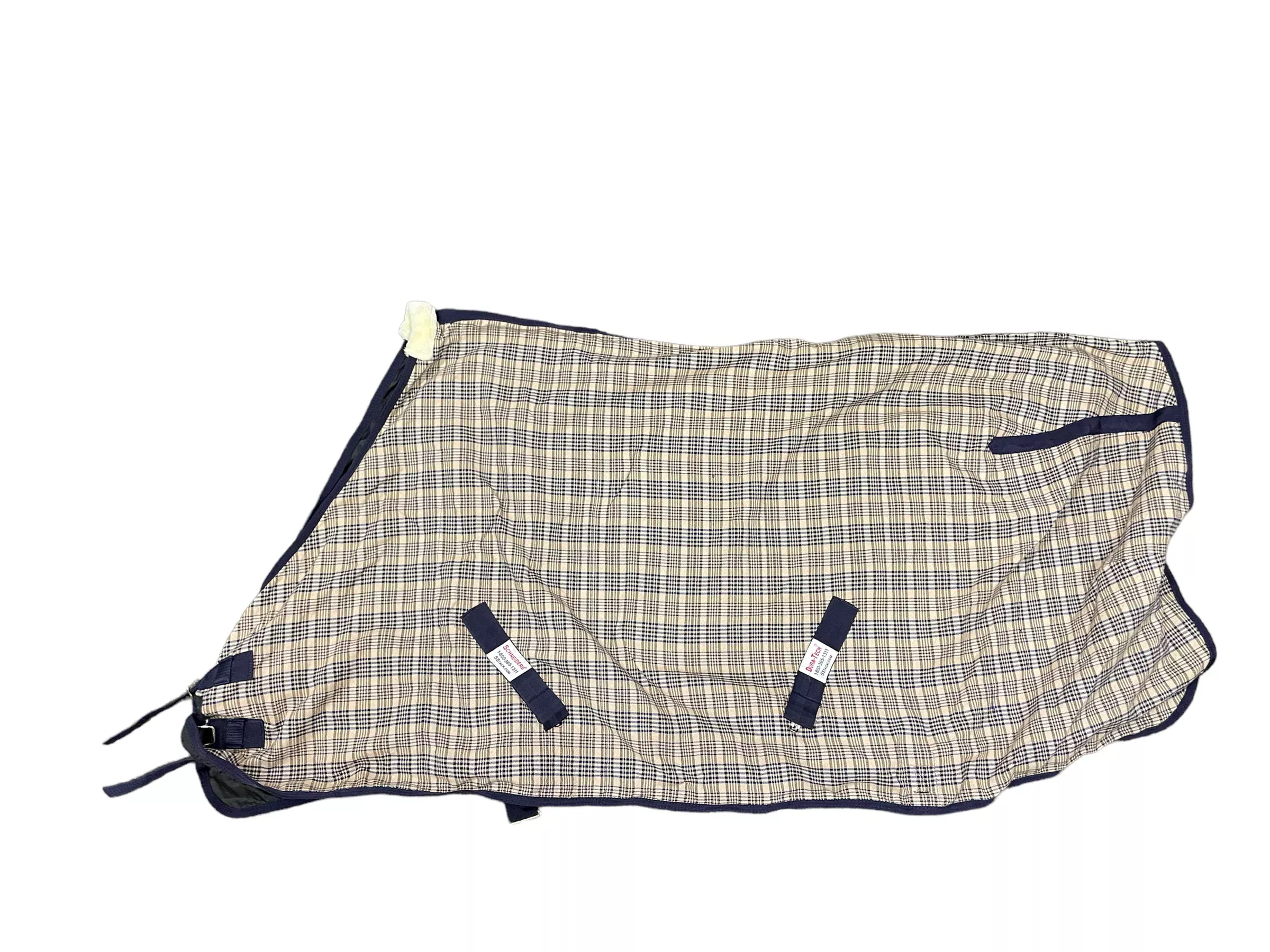 Schneider's Stable Sheet - Tan Plaid 76" - USED