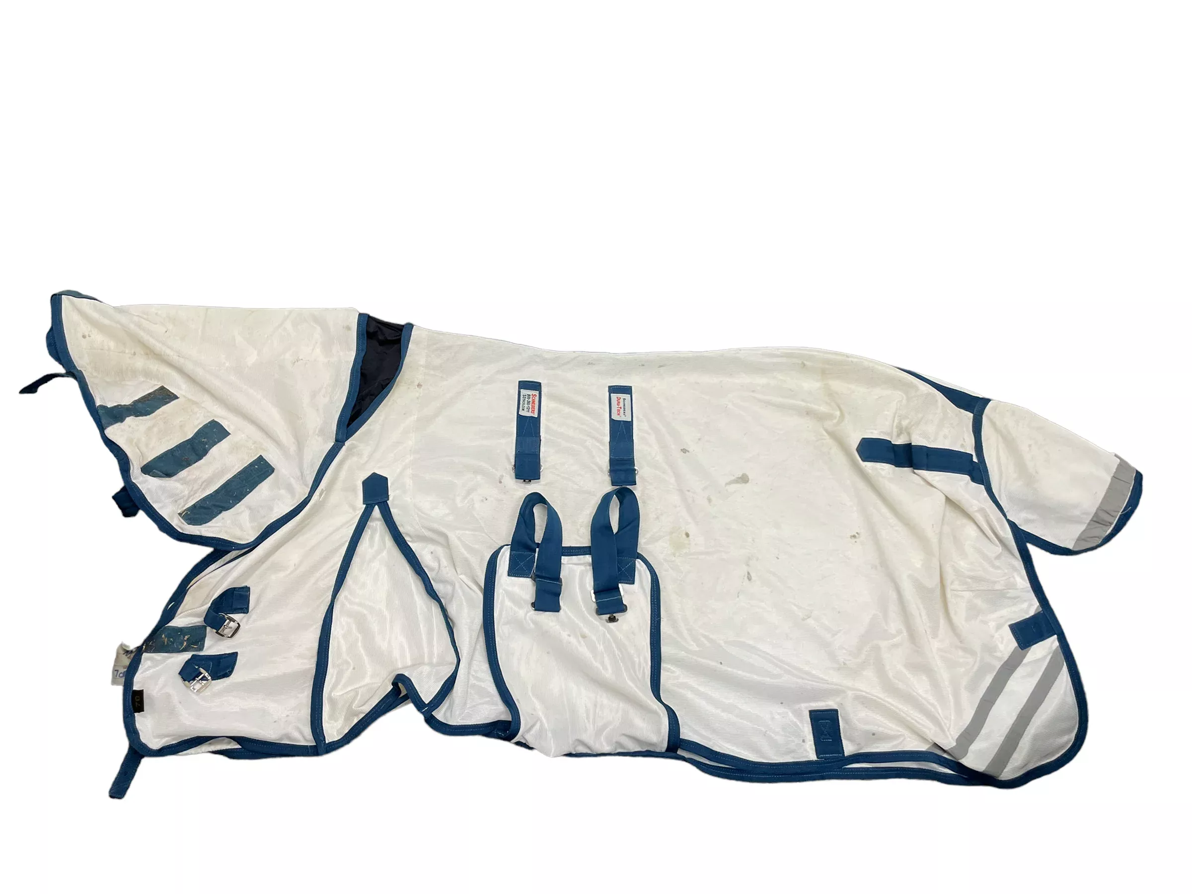Schneiders Belly Band Fly sheet - white/navy 70" - USED