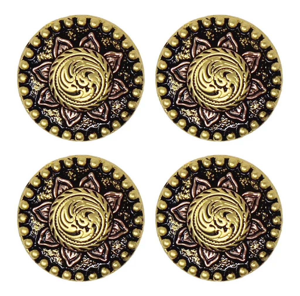 Set of 4 Screw Back Conchos Western SaddleCo614