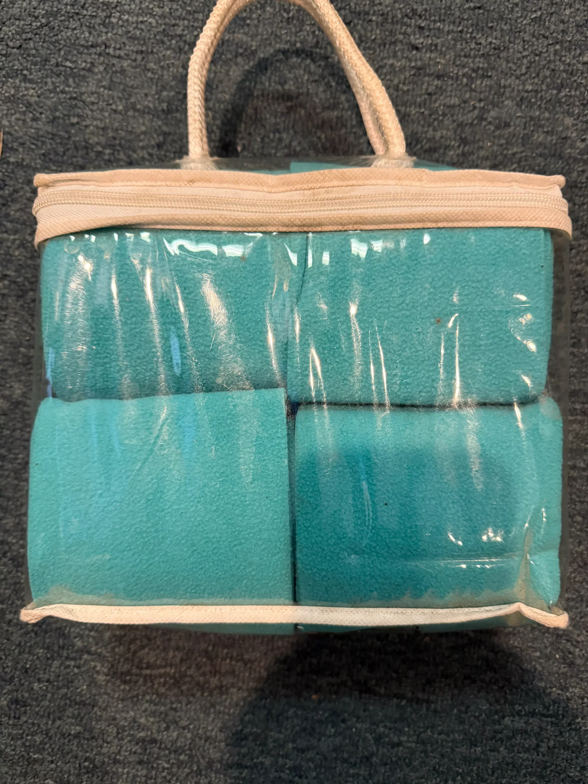 set of sky blue Polo Wraps Fleece