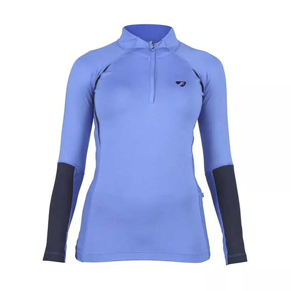 Shires Aubrion Newbury Ladies Long Sleeve Base Layer Blue
