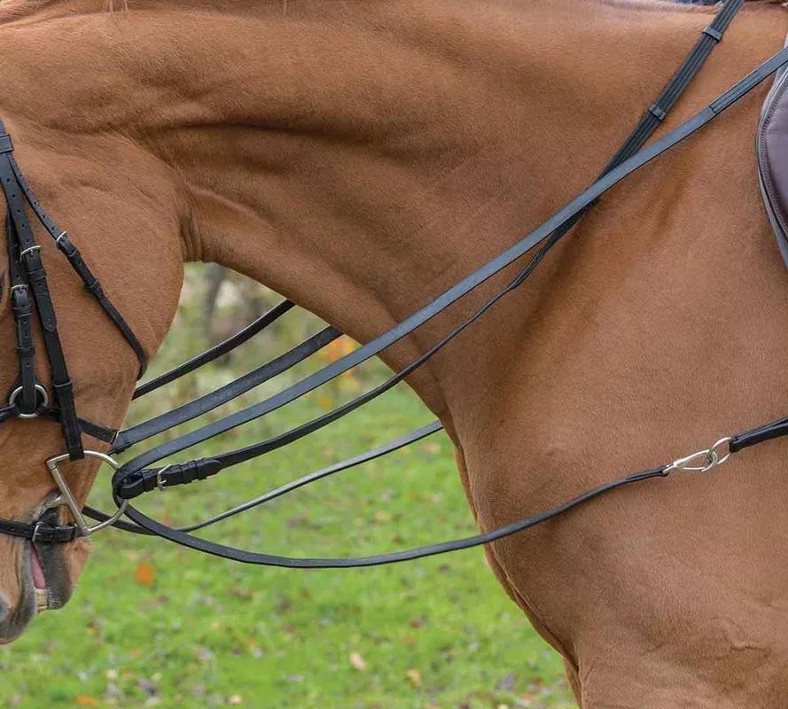 Shires - Avignon Leather Draw Reins