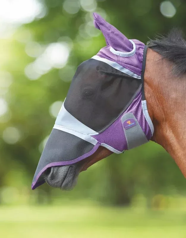 Shires Deluxe Fly Mask With Ears and Nose