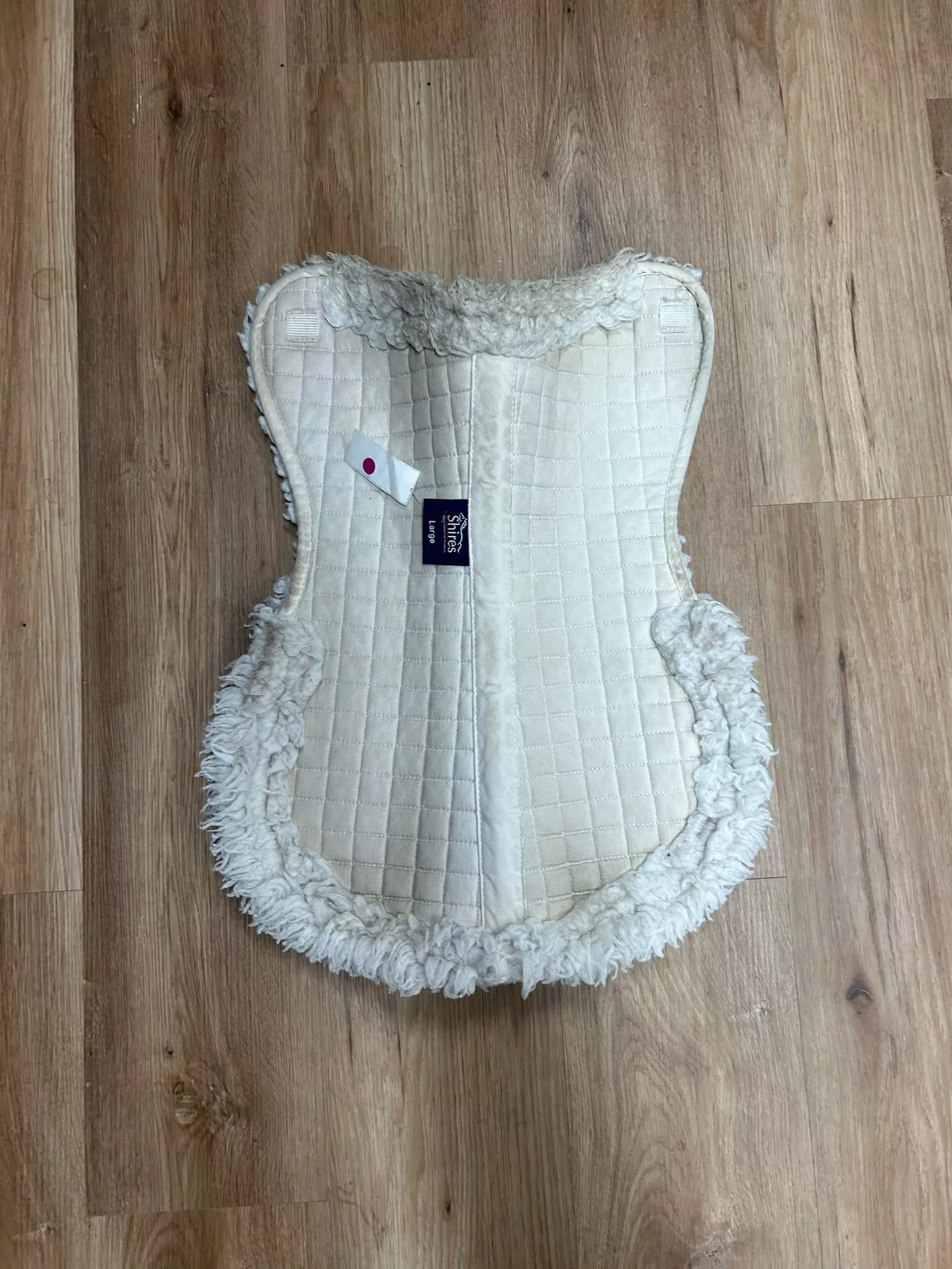 Shires Half Pad - White LRG - USED