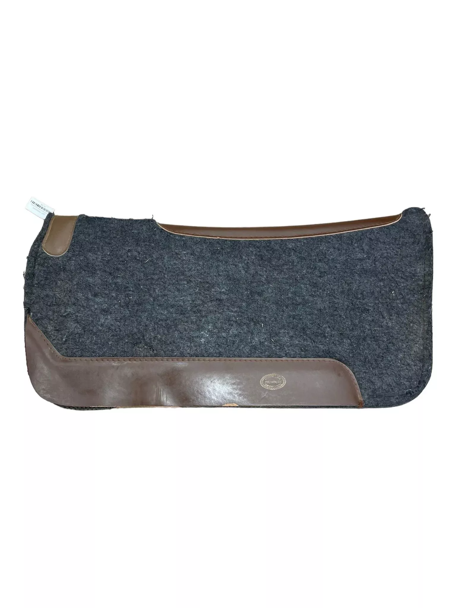 Showman Wool Western Pad - Black/Brown - USED