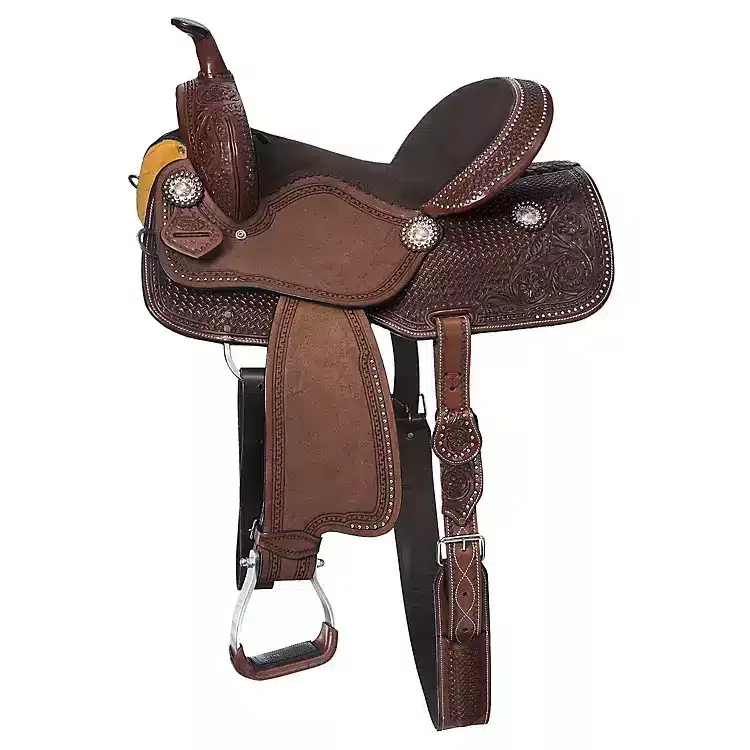 Silver Royal by Tough1 Jackpot Barrel Saddle
