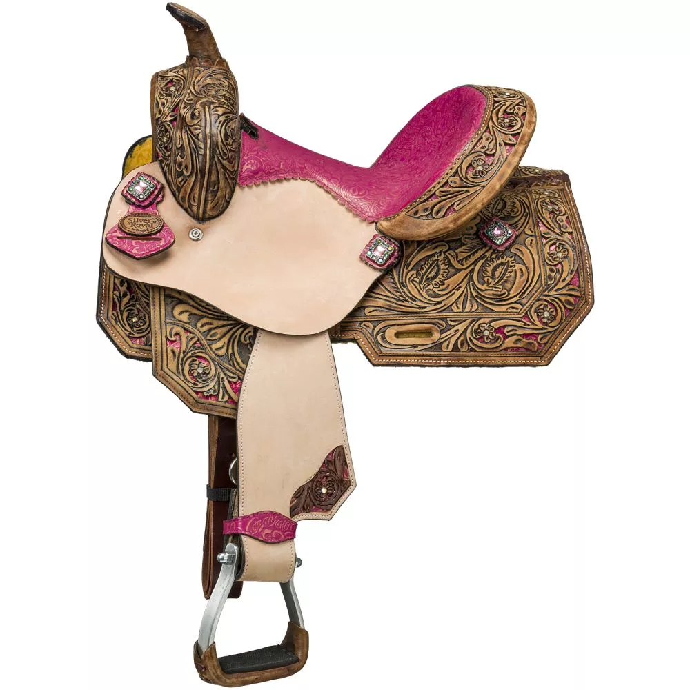Silver Royal Youth Azalea Barrel Saddle