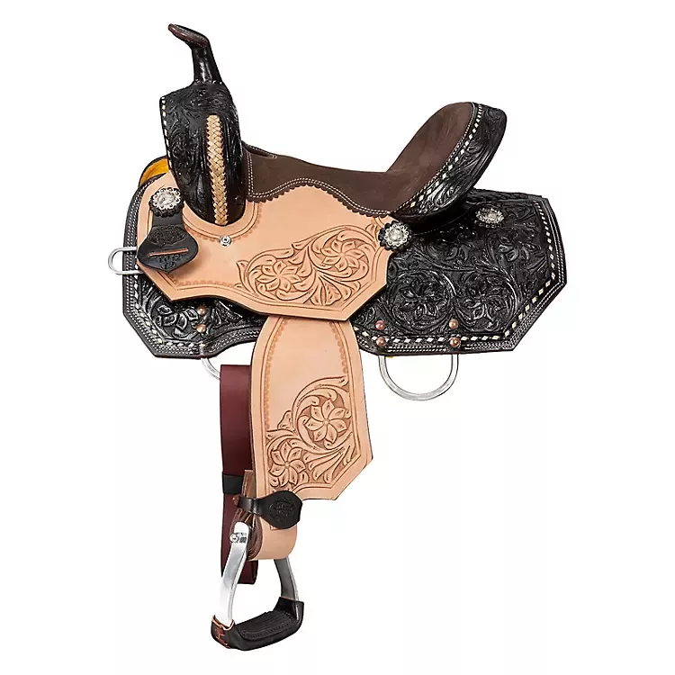 Silver Royal Youth Bisbee Barrel Saddle Pkg