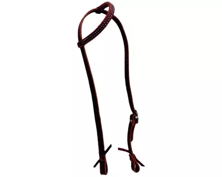 Single Ear Slide Headstall – Latigo Leather