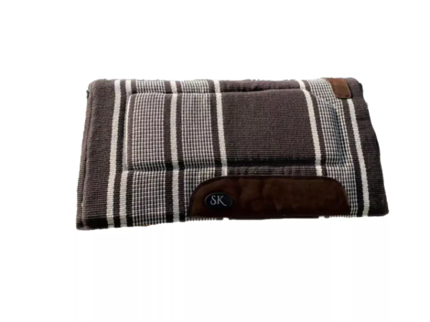 SK Equine Showpiece Saddle Pad - Dark Brown/30"