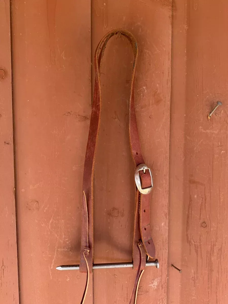 Slit Ear Leather Headstall with One BuckleHS1214