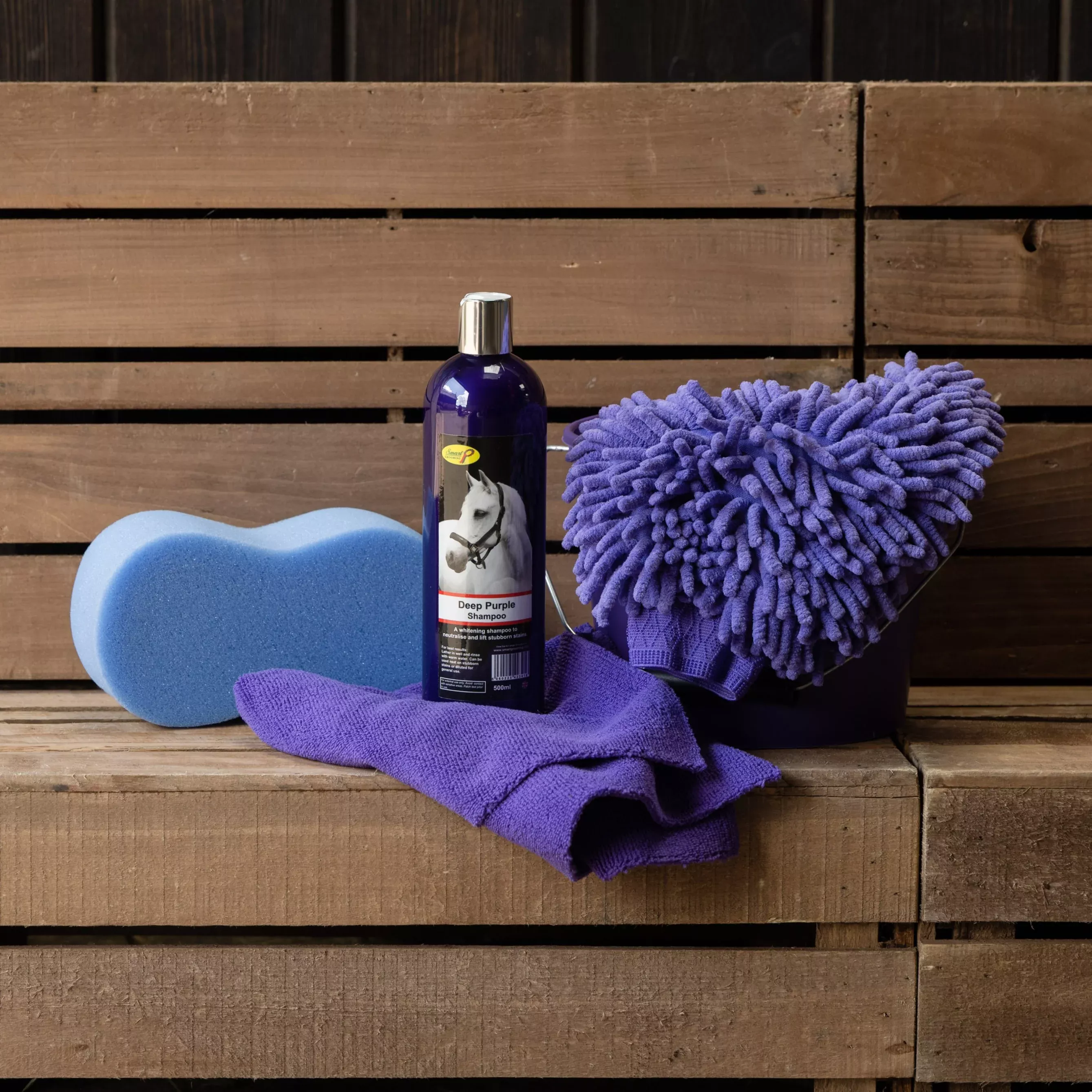 Smart Grooming Grey Horse Wash Kit