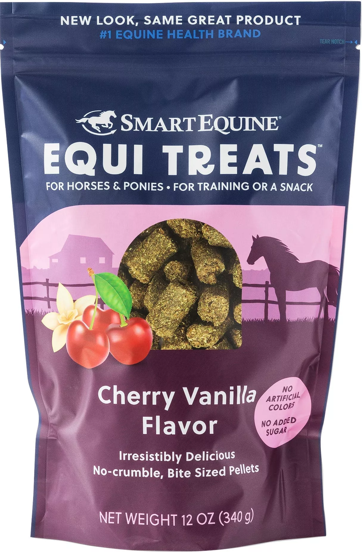 SmartEquine Equi Treats Bite-Size Pellets, Cherry Vanilla, 12 oz