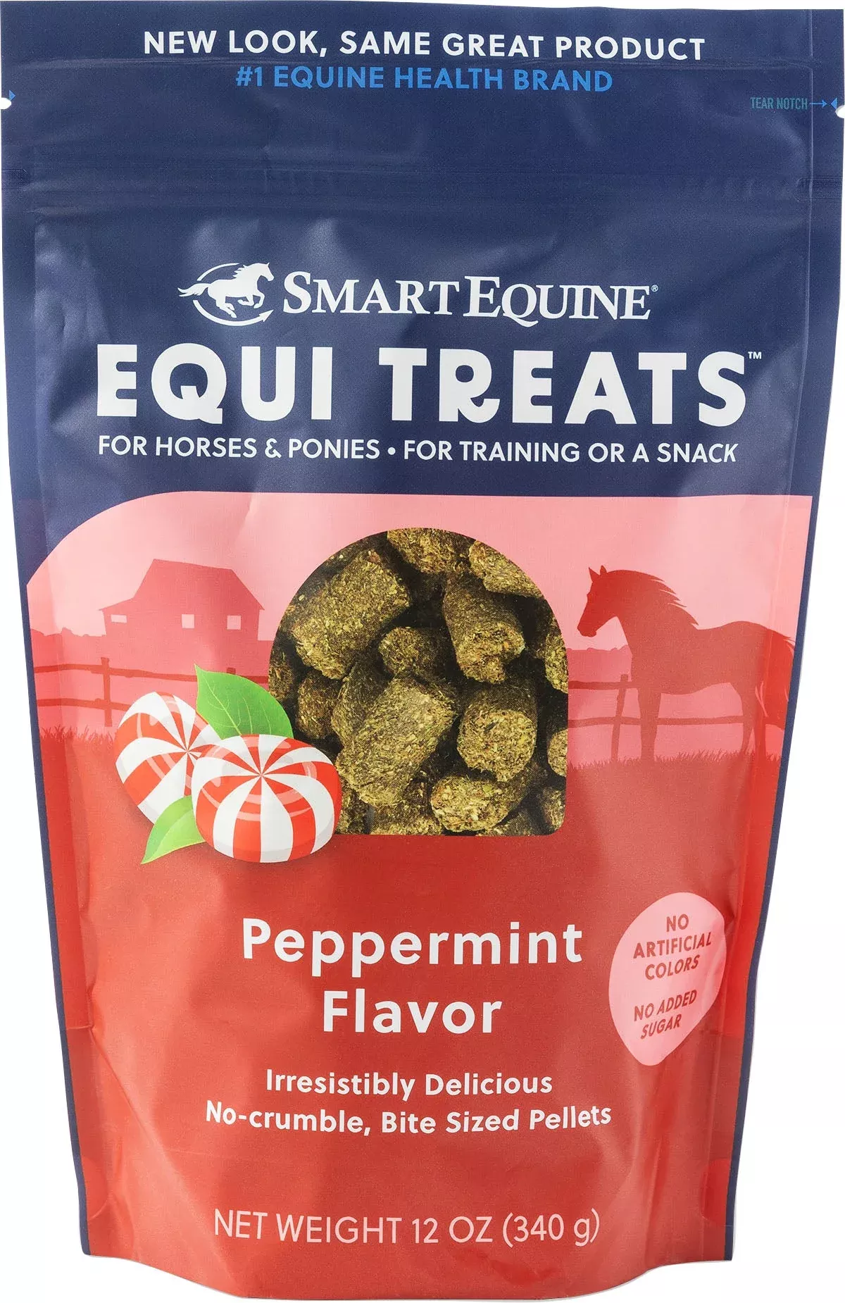 SmartEquine Equi Treats Bite-Size Pellets, Peppermint, 12 oz