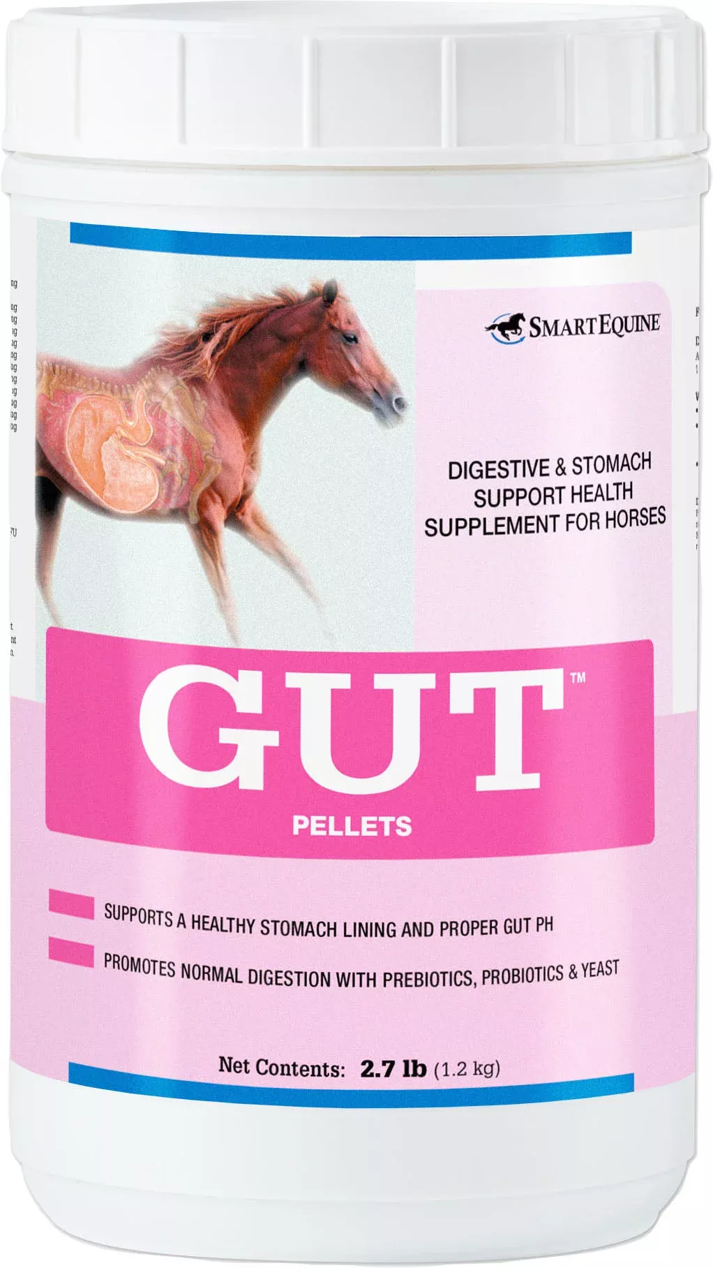 SmartEquine GUT Pellets, 2.7 lb