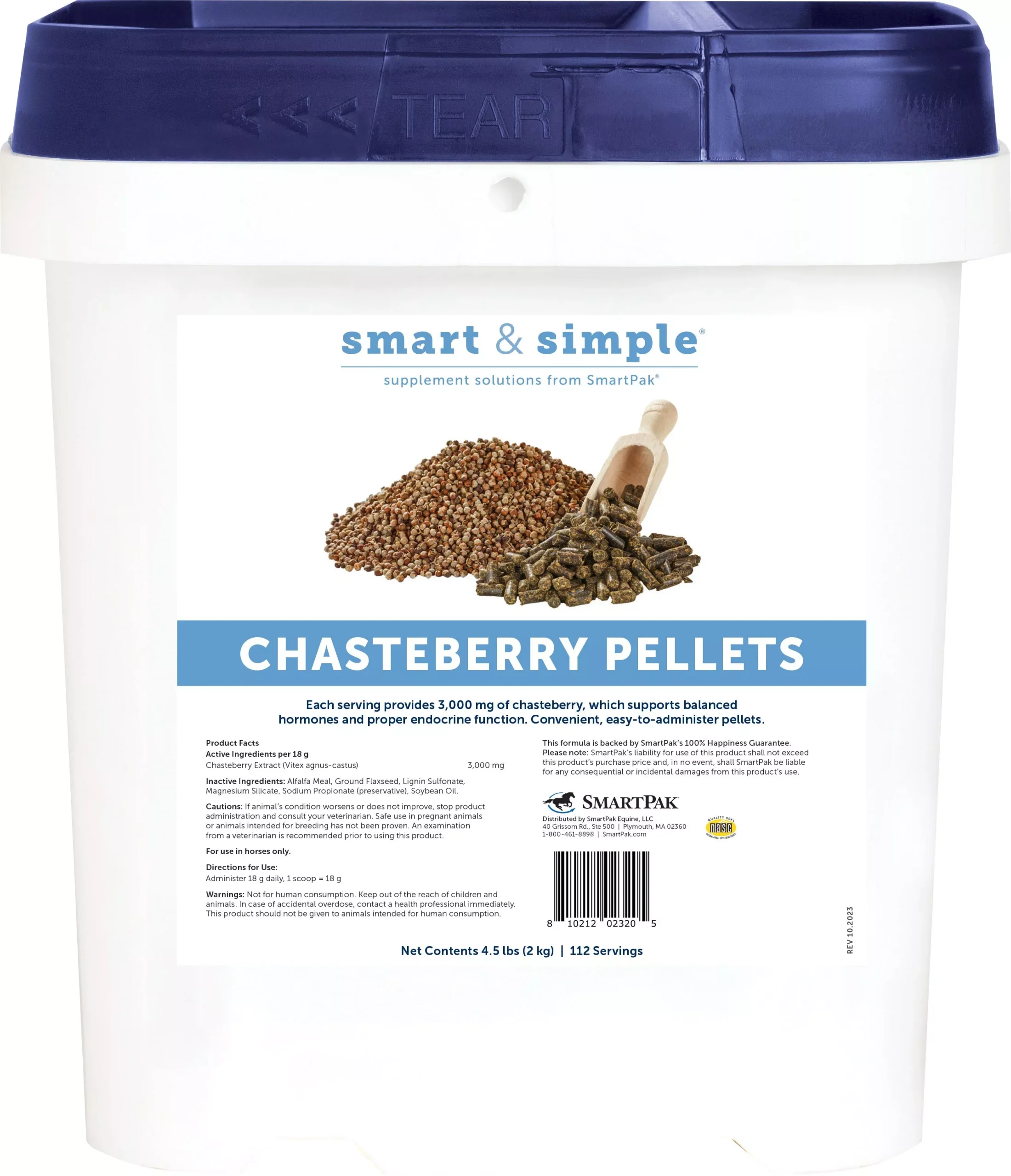 SmartEquine Smart & Simple Chasteberry Pellets, 4.5 lb