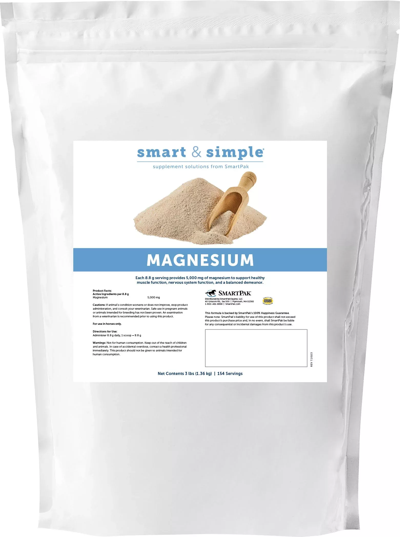 SmartEquine Smart & Simple Magnesium Oxide, 3 lb