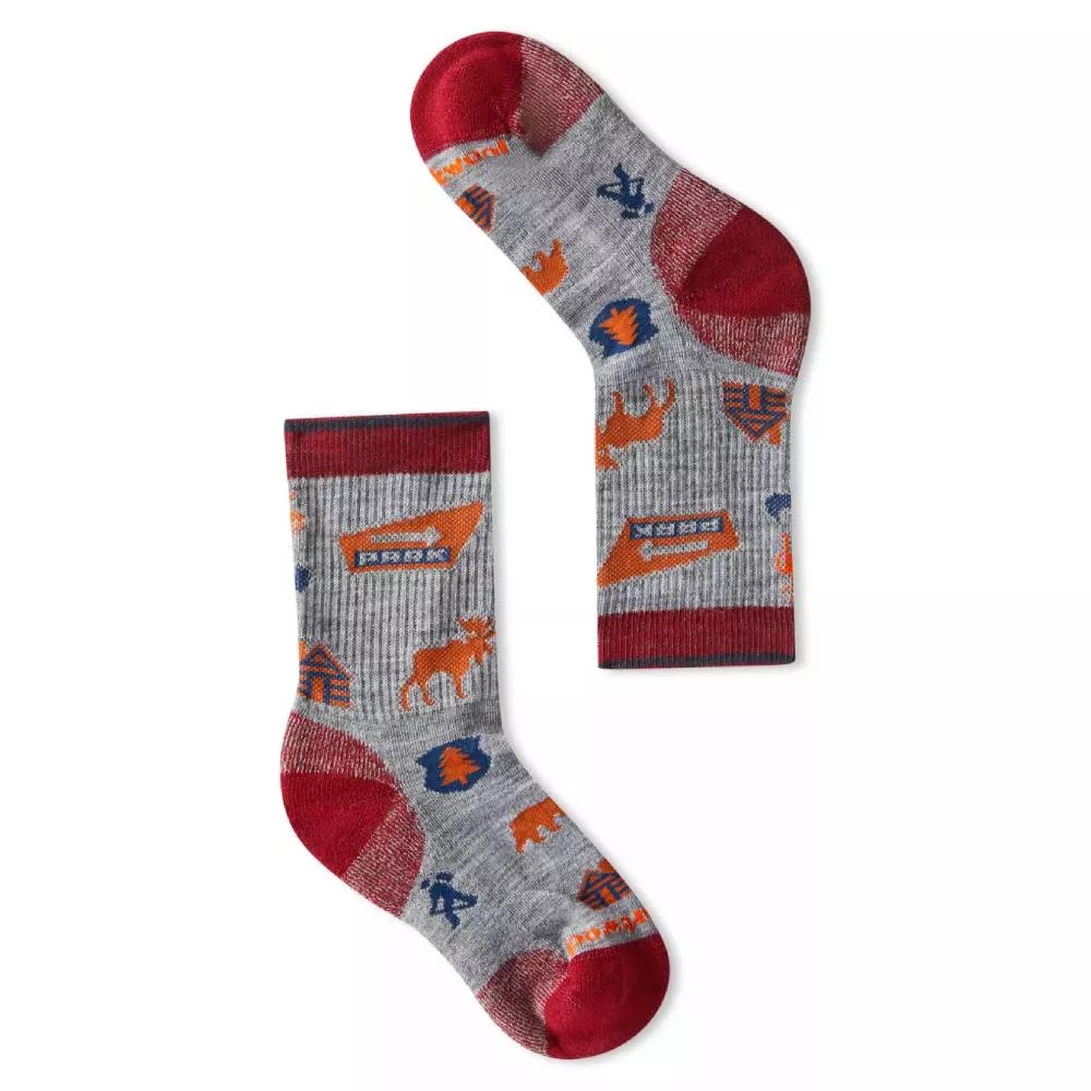 SmartWool Kids' Hike Park Explorer Pattern Crew Socks