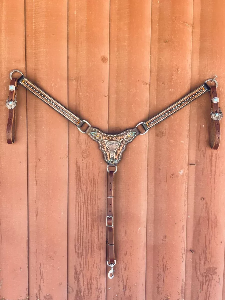 Southern Peak Leather Custom Breast CollarBCL1126