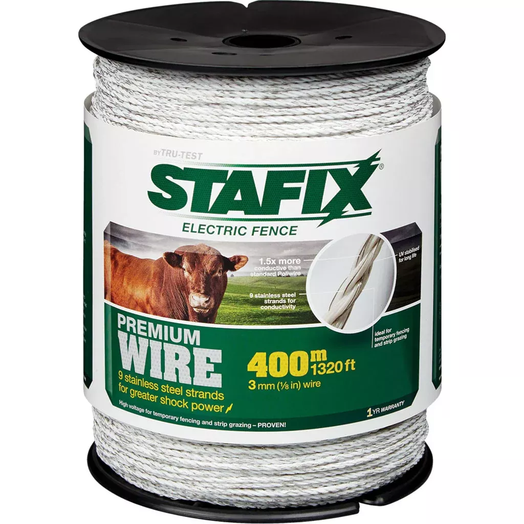 Speedrite Premium 9-Strand Polywire White 1320 ft