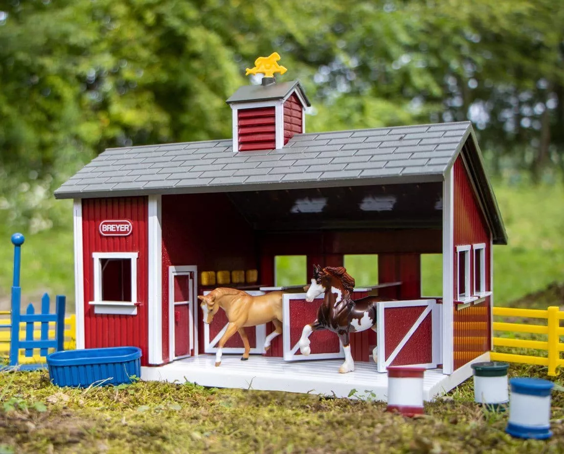 Stablemates Red Stable Set with Two Horses