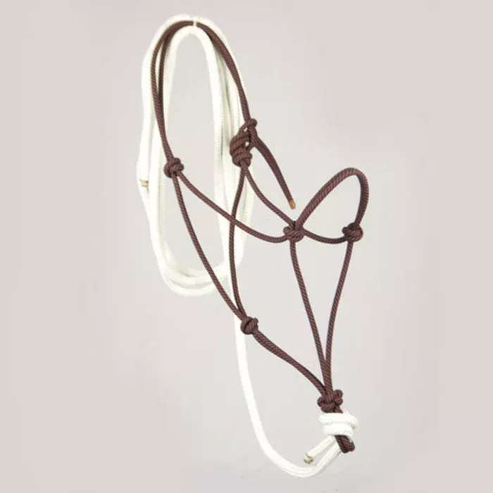 Steele Hand-Tied Rope Halter with 12' Lead – Average
