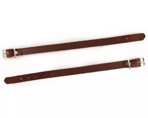 Straight Stirrup Straps – Medium Weight | Latigo or Oiled Skirting Leather