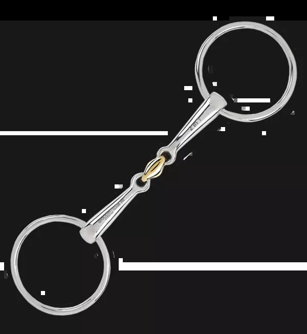 Stubben Steeltec 2 in 1 Loose Ring Snaffle with Copper Link