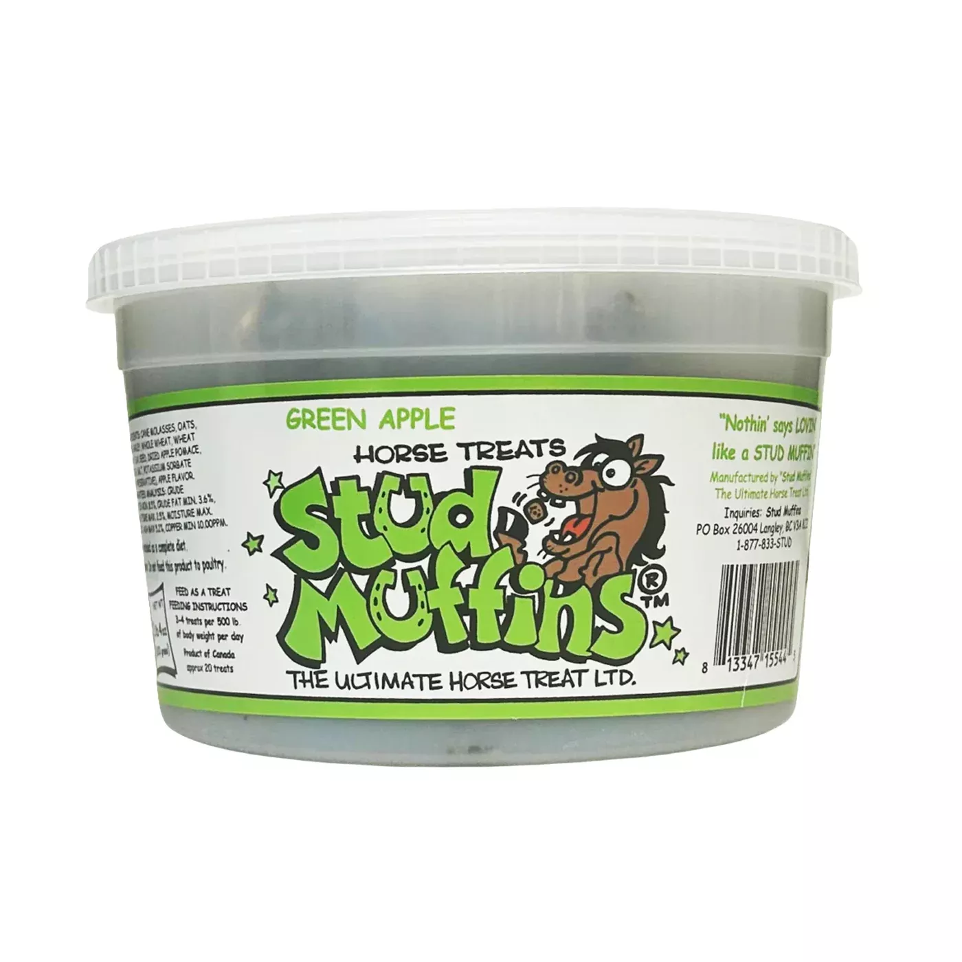 Stud Muffins Green Apple Horse Treats 20 oz.