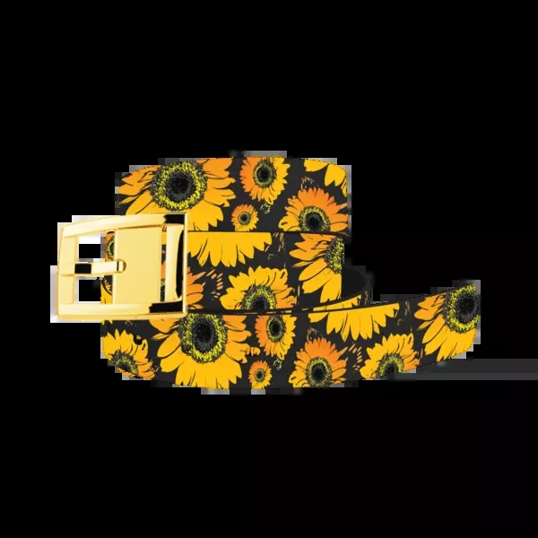 Sunflower Belt with Gold Chrome Buckle Combo