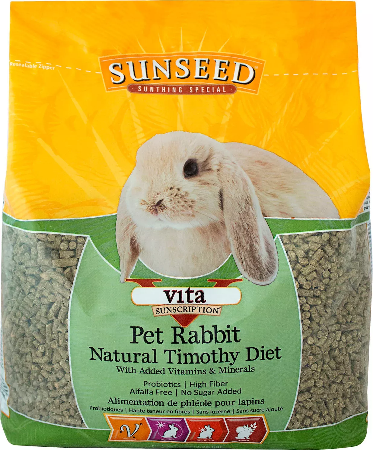 Sunseed Vita Timothy Rabbit Food 5 lb
