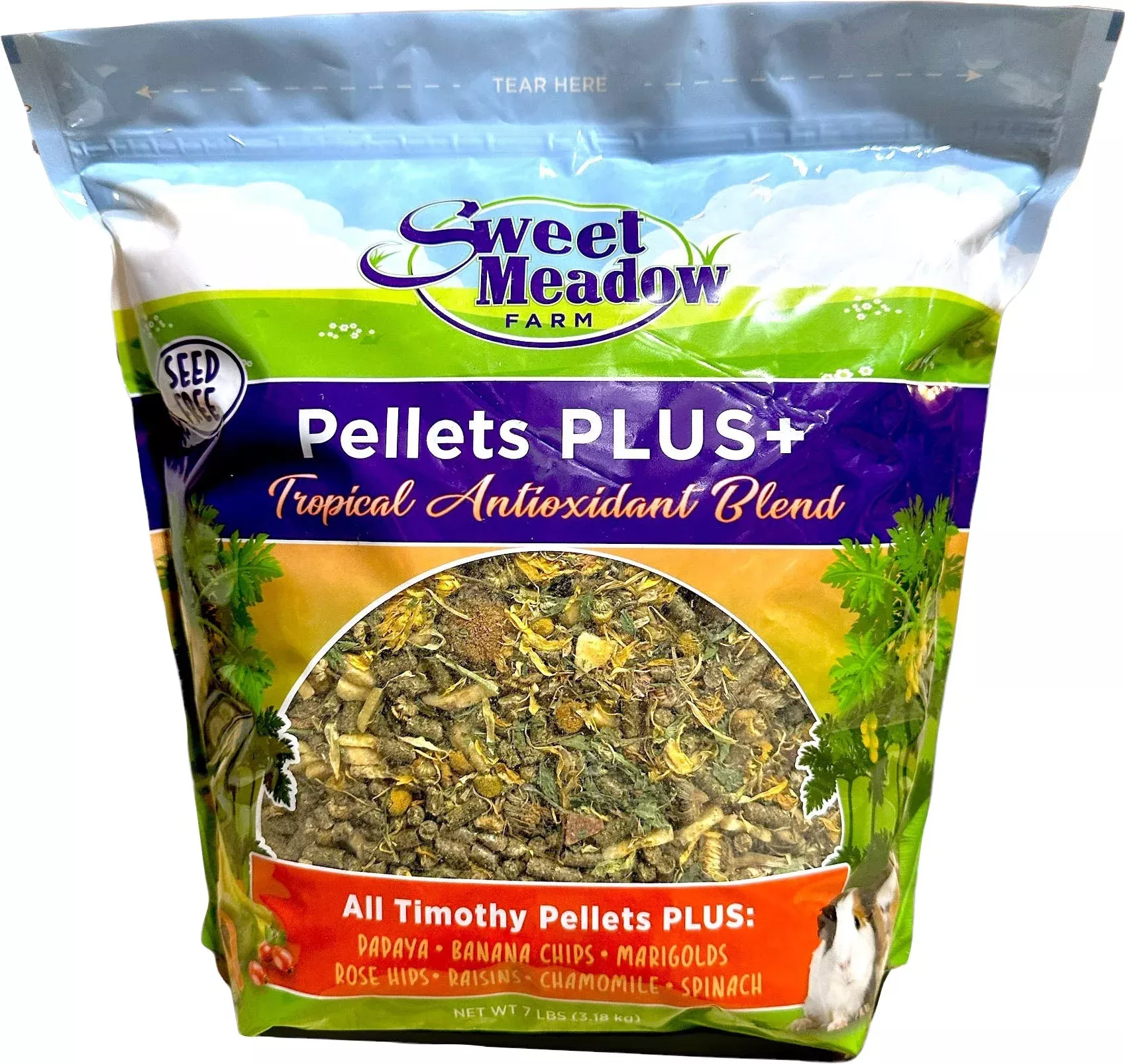 Sweet Meadow Farm Guinea Pig Pellets Plus, 7 lb