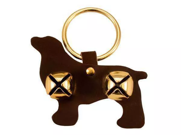 Tahoe Tack Fancy Holiday Brass Animal Shaped Sleigh Bell Leather Door Hangers