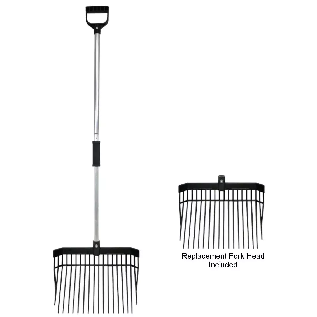 Tahoe Tack Stall Fork with Shaft and Extra Fork Head