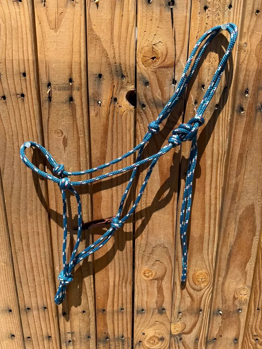 Teal Horse Rope Halter HL1156