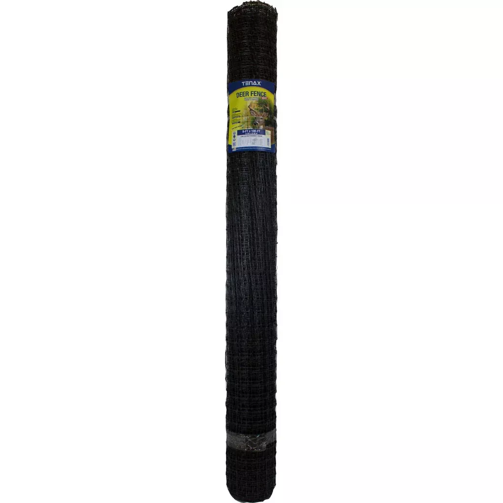 Tenax Deer Fence Select, 8 x 100 ft, Black