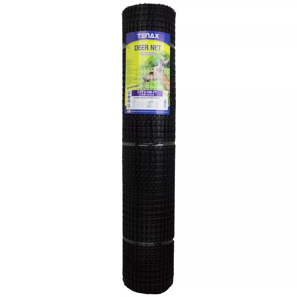 Tenax Deer Net, 7 x 100 ft, Black