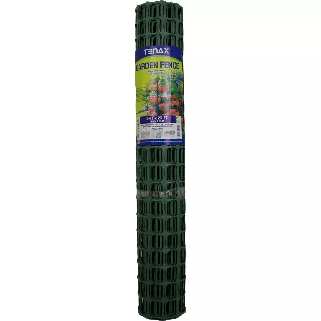 Tenax Garden Fence, 3 x 25 ft, Green