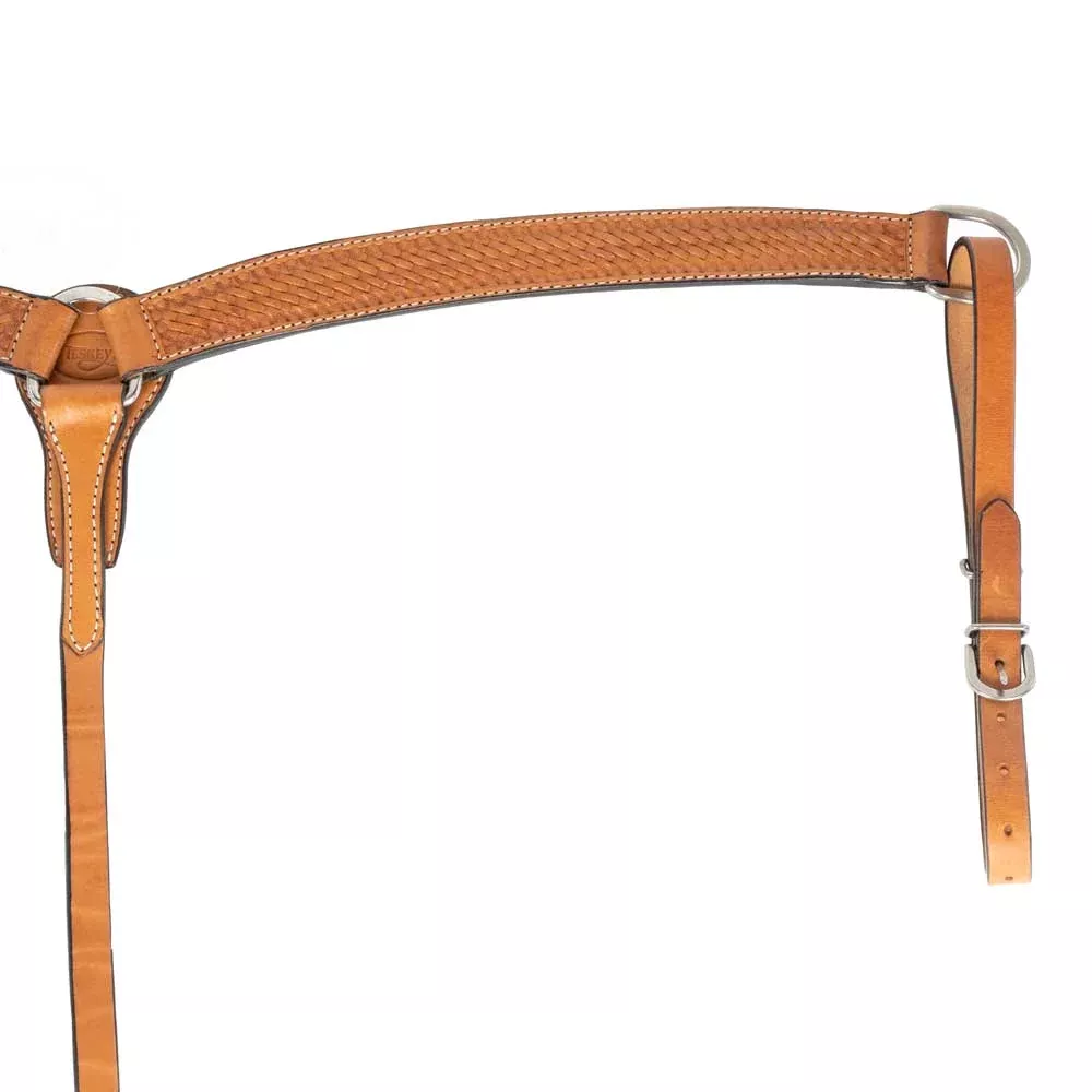 Teskey's 1-1/2" Basketweave Breast Collar w/Shell Border