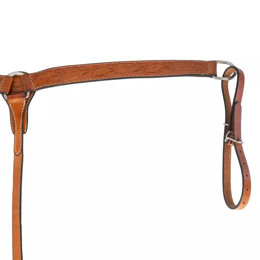 Teskey's 1-1/2" Breast Collar w/Floral Tooling